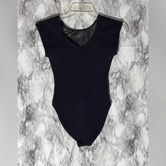 American Apparel Black Bodysuit One Piece - Picture 3 of 4